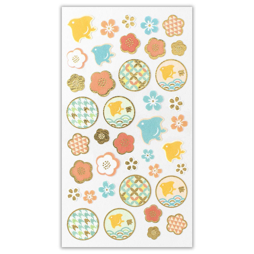 Chidori Nonwoven Fabric Sticker (Large)