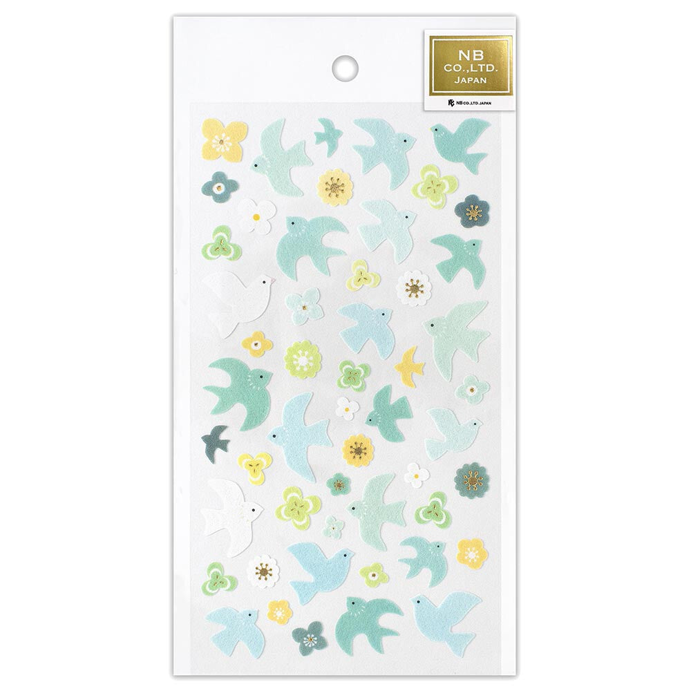 Blue Bird Nonwoven Fabric Sticker (Large)
