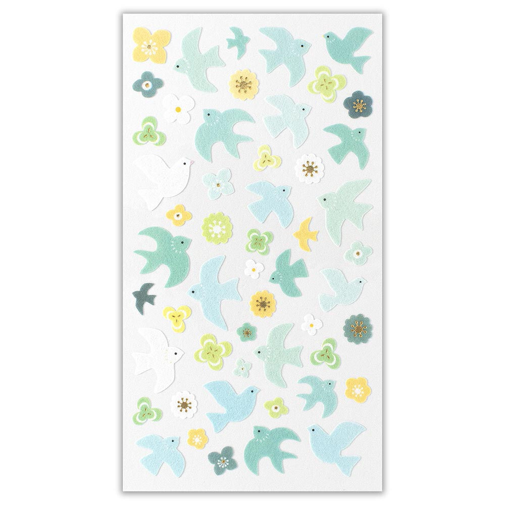 Blue Bird Nonwoven Fabric Sticker (Large)