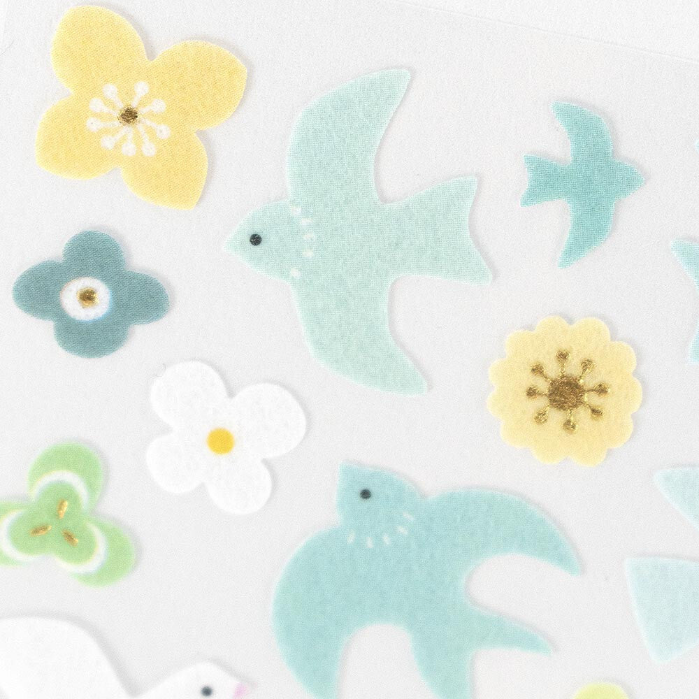 Blue Bird Nonwoven Fabric Sticker (Large)
