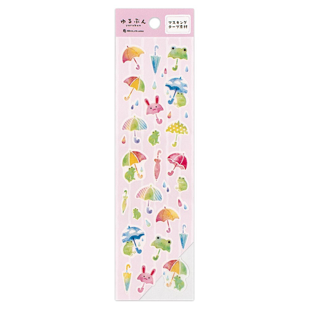 Yurubun: Rainy Day Washi Masking Sticker