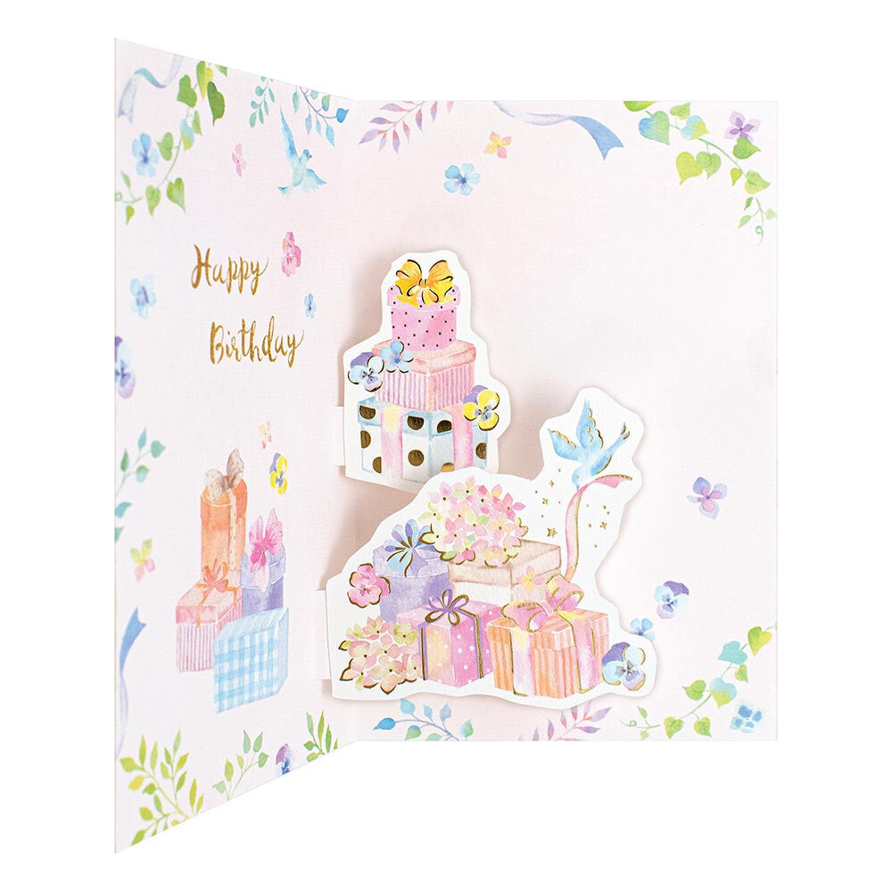 Creald: Purple Birthday Pop-Up Card
