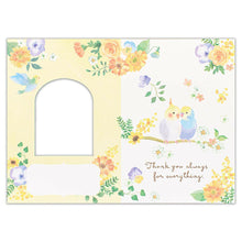 Creald: Parakeet Thank You Window Card