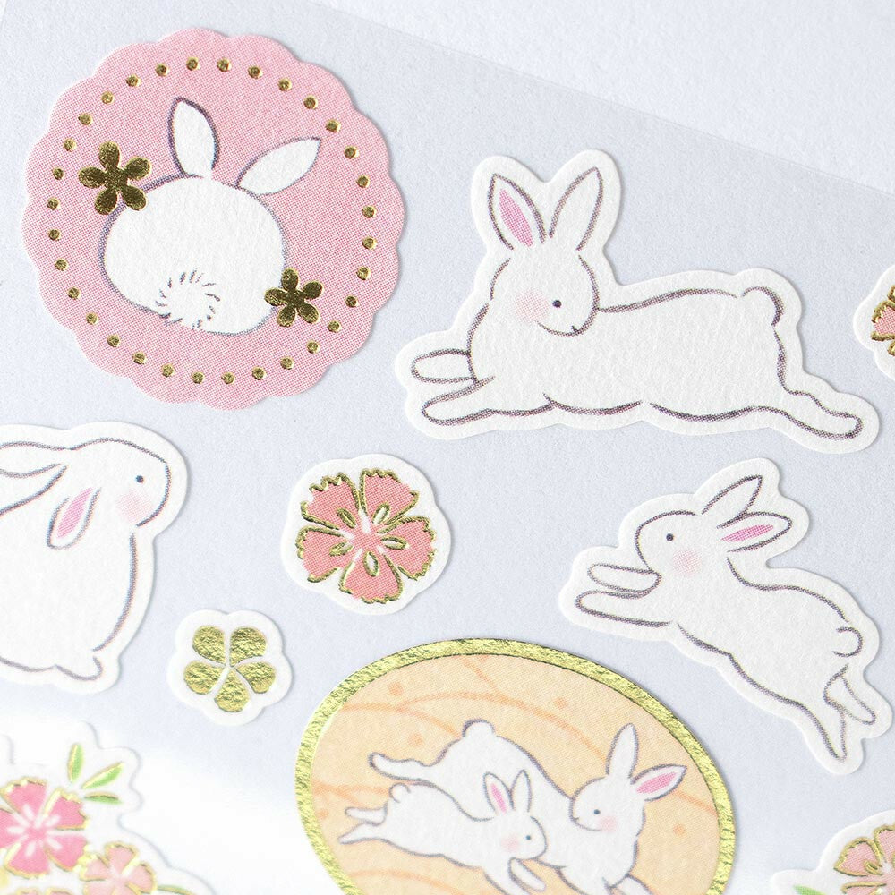 Yufumi: Rabbit Japanese-Style Sticker (Large)