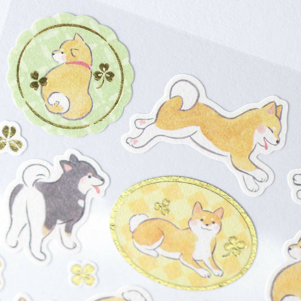 Yufumi: Shiba Inu Japanese-Style Sticker (Large)