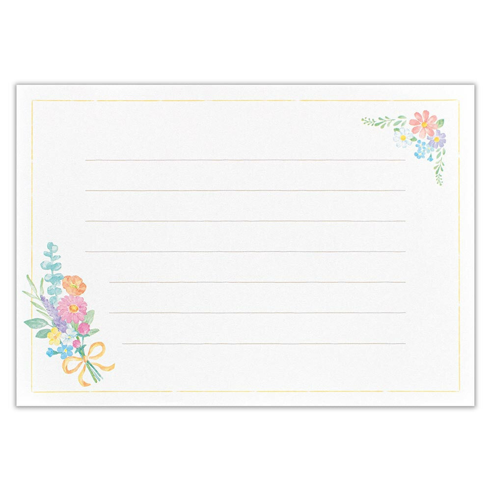 Envelope Deco Mini Letter Set: Flowers