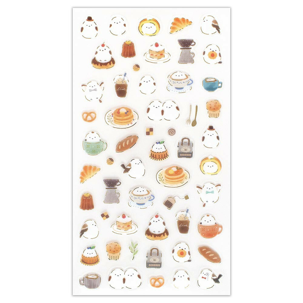 Chill: Shimaenaga Bird Transparent Sticker (Large)