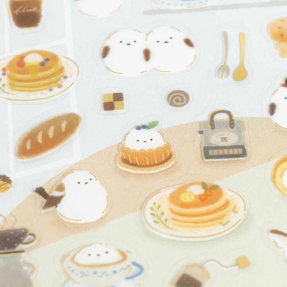 Chill: Shimaenaga Bird Transparent Sticker (Large)