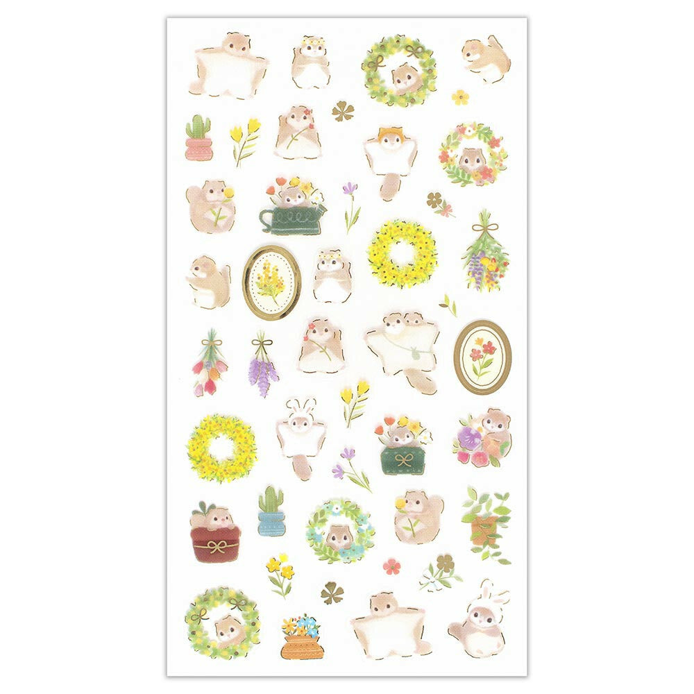 Chill: Flying Squirrel Transparent Sticker (Large)