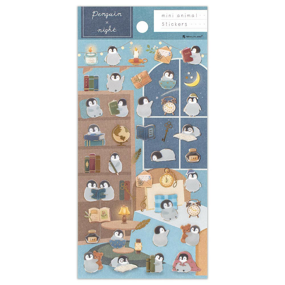 Chill: Penguin Transparent Sticker (Large)