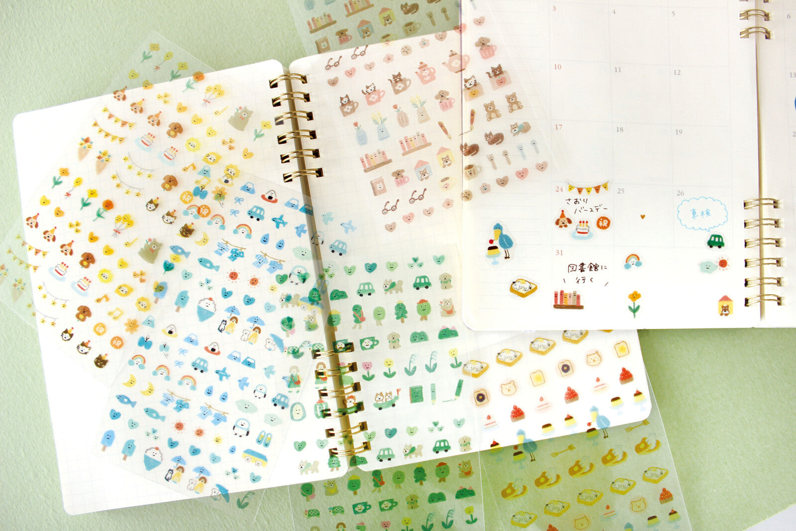 Watashi Biyori Daily Sticker: Weather Blue