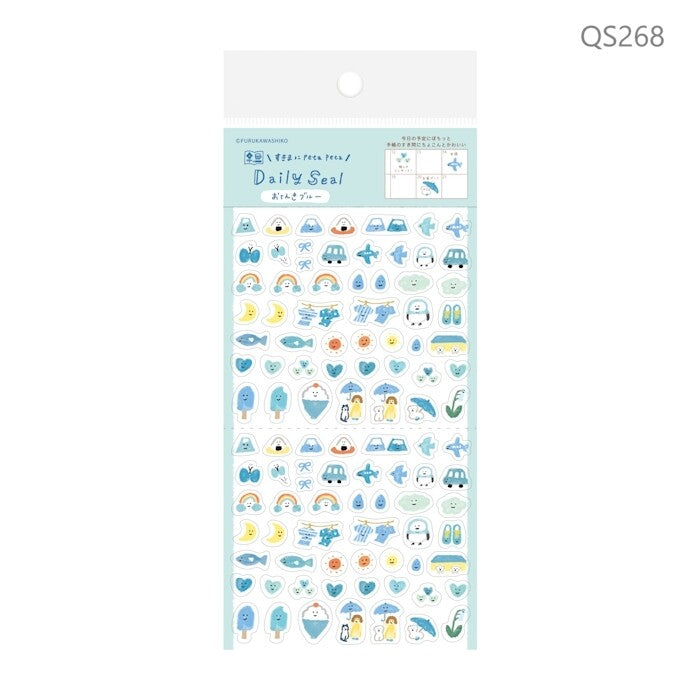 Watashi Biyori Daily Sticker: Weather Blue
