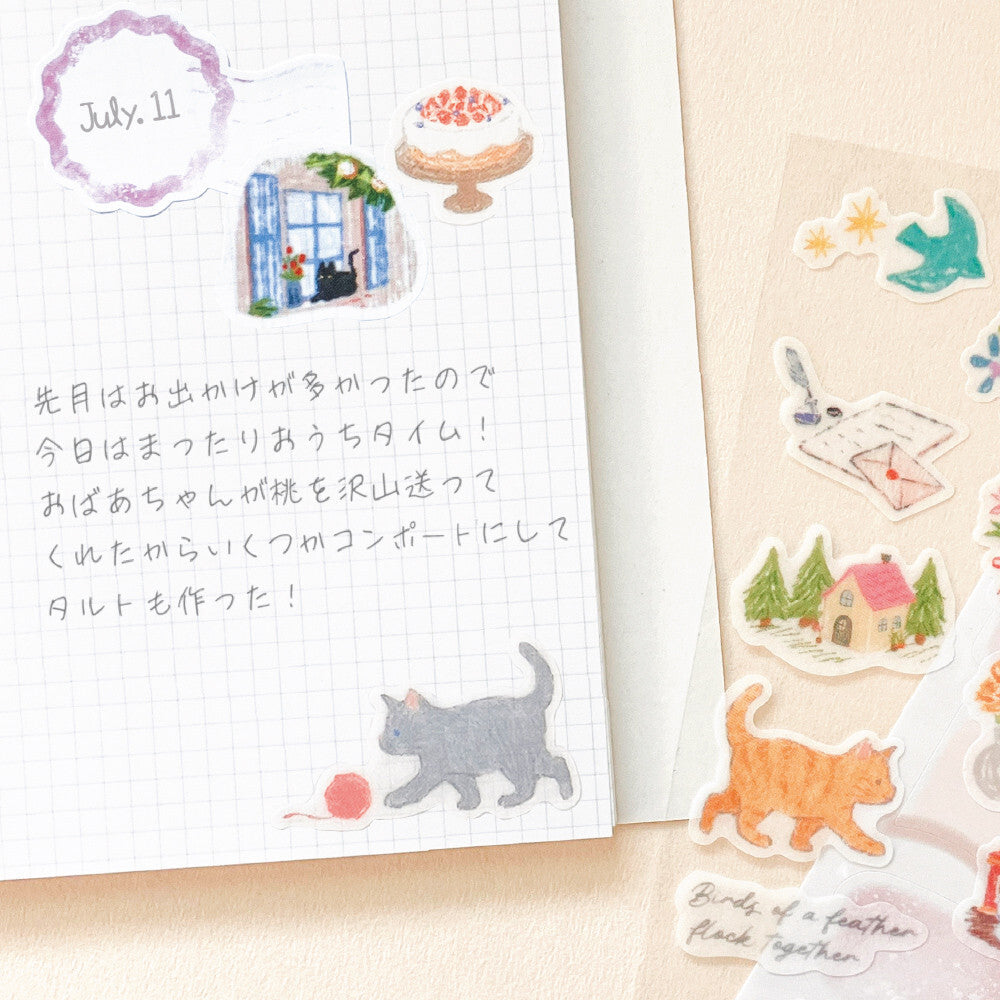Deco Time: Cat Sticker Set (Large)