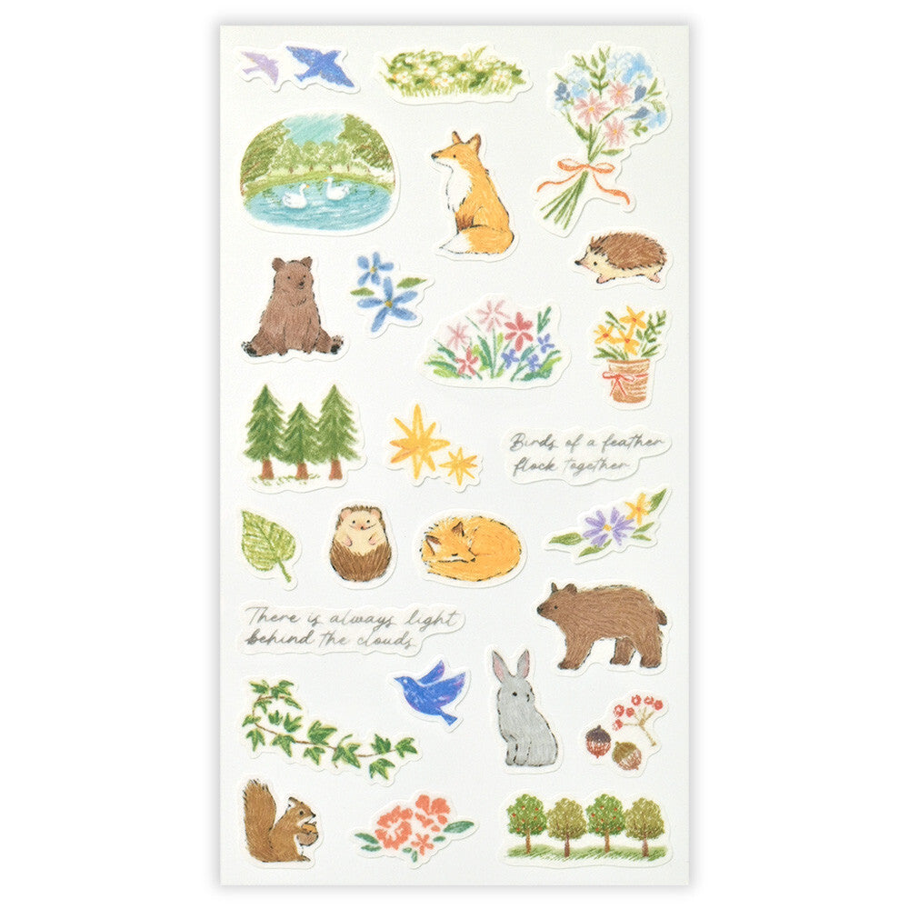 Deco Time: Forest Animals Sticker Set (Large)