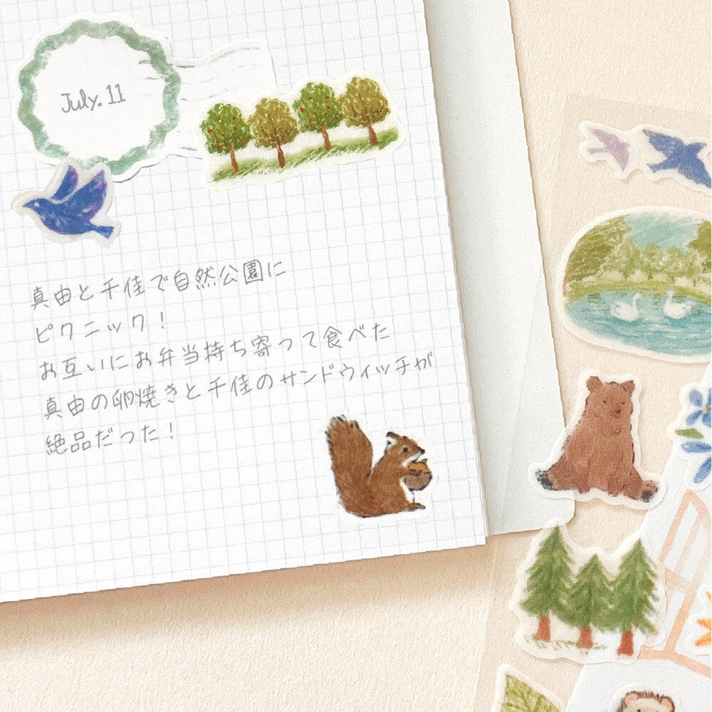 Deco Time: Forest Animals Sticker Set (Large)