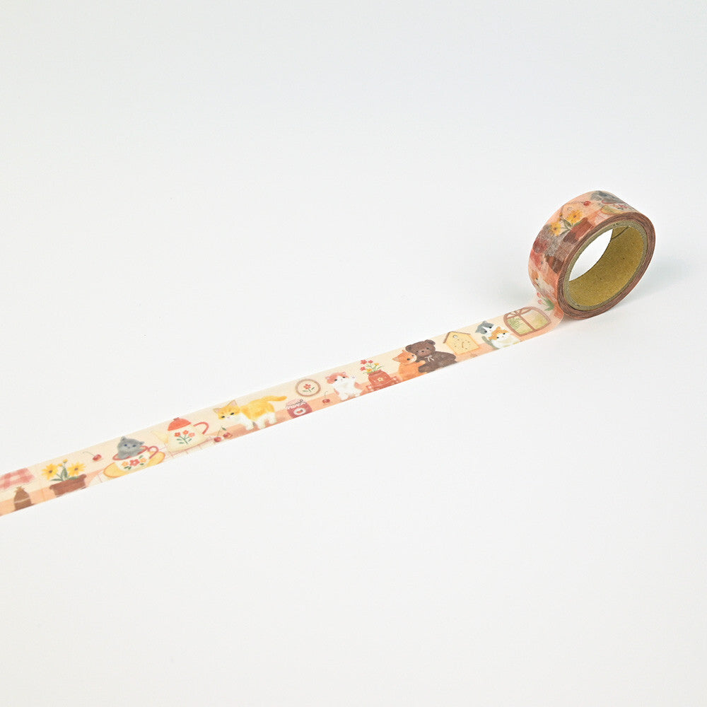 Mattari Animals Day: Kitten Washi Tape