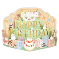 Shimaenaga Display Pop-Up Birthday Card