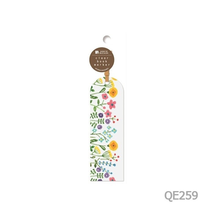 HONTOWATASHI: Flower Field Clear Bookmark