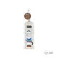 HONTOWATASHI: Cat Blue Check Clear Bookmark
