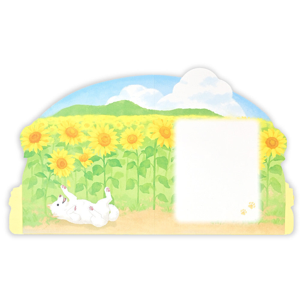 Sunflower Shiba Display Card