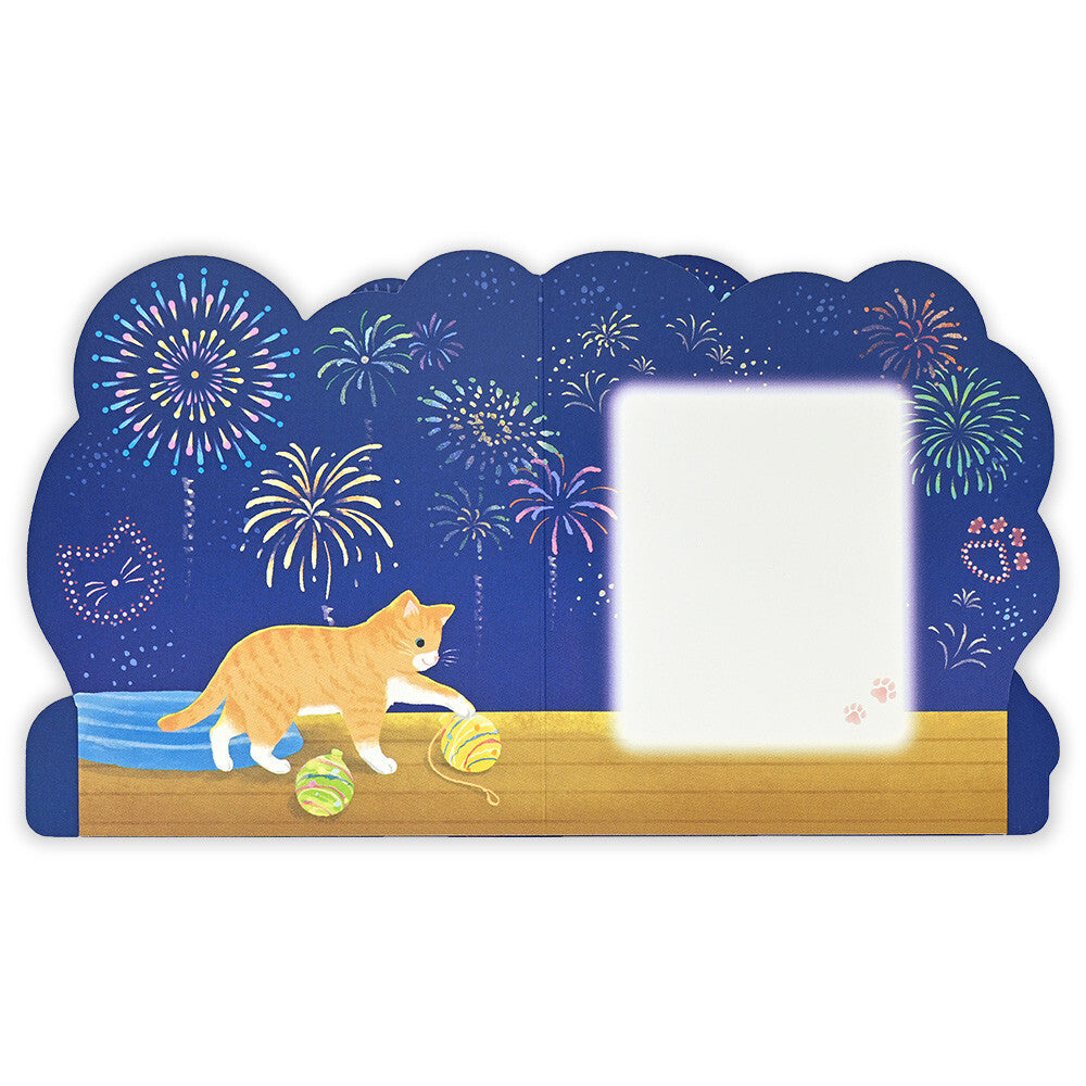 Fireworks Cats Display Card
