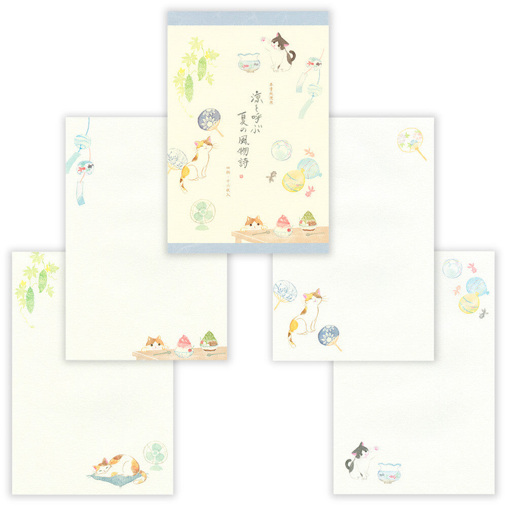 Nekorobi: Cooling Summer Letter Paper