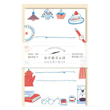 Otegami Sanpo Mini Letter Set: Café