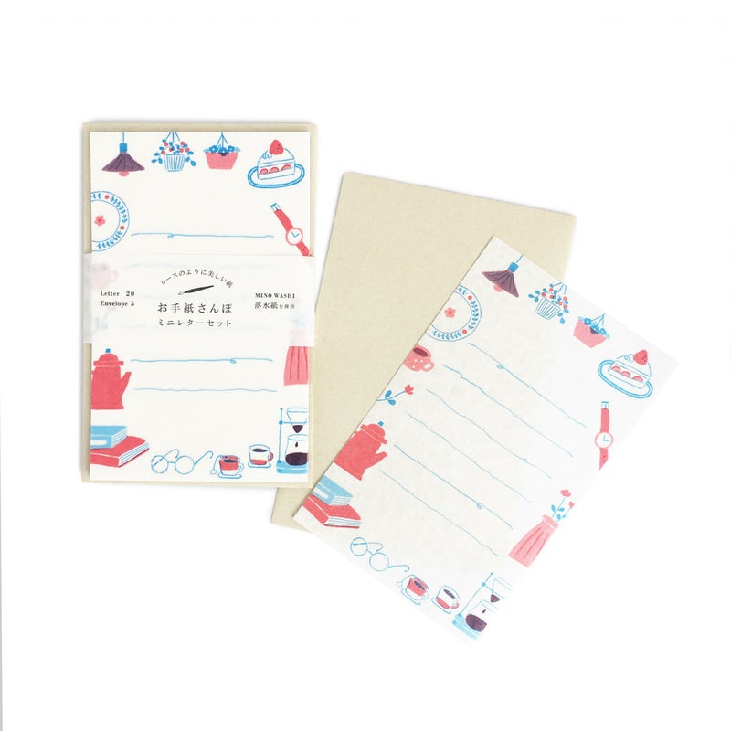 Otegami Sanpo Mini Letter Set: Café — image 2