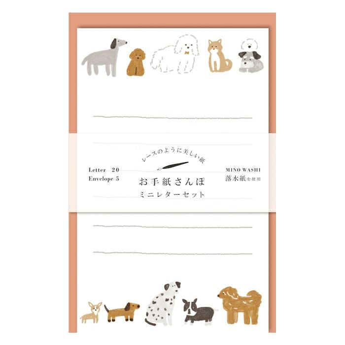 Otegami Sanpo Mini Letter Set: Dogs
