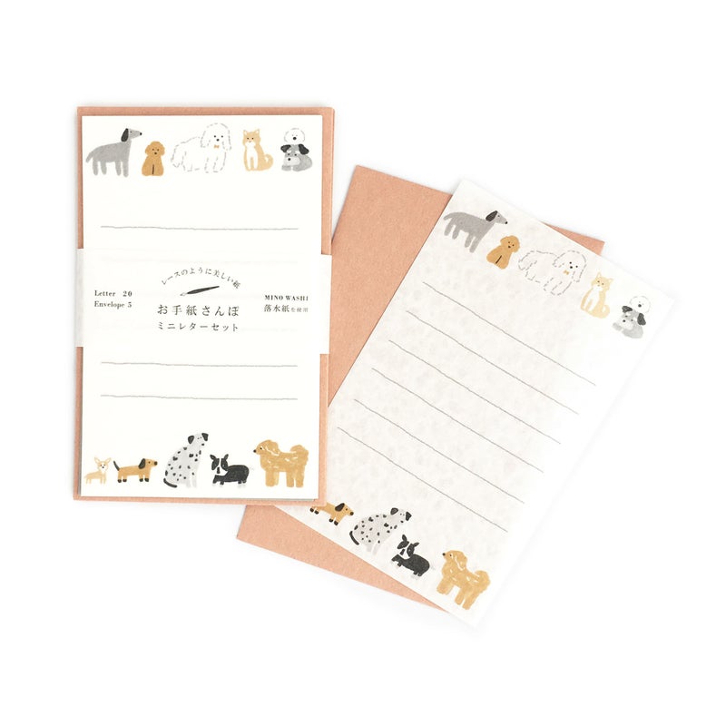 Otegami Sanpo Mini Letter Set: Dogs — image 2