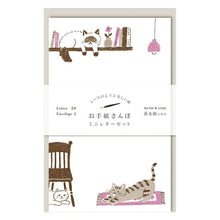 Otegami Sanpo Mini Letter Set: Home Cats