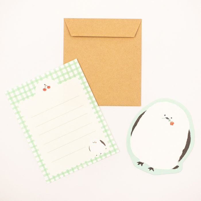 Watashi Biyori Die-Cut Mini Letter Set: Fluffy Little Bird — image 2