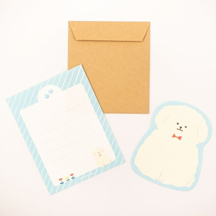 Watashi Biyori Die-Cut Mini Letter Set: Fluffy Dog — image 2