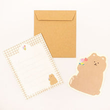 Watashi Biyori Die-Cut Mini Letter Set: Fluffy Bear — image 2