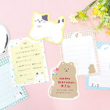 Watashi Biyori Die-Cut Mini Letter Set: Fluffy Bear — image 3