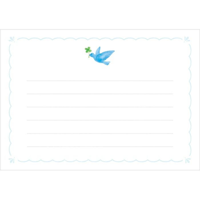 Otegami Bijin Letter Set: Blue Birds — image 4