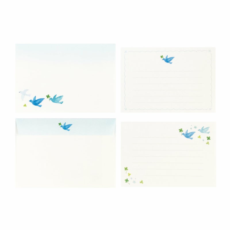 Otegami Bijin Letter Set: Blue Birds — image 6
