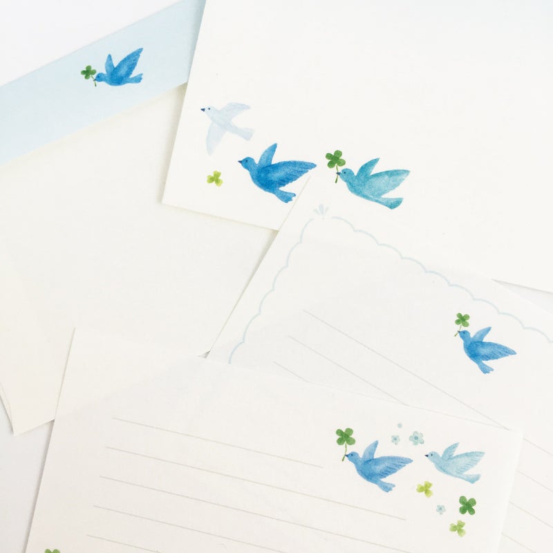 Otegami Bijin Letter Set: Blue Birds — image 7