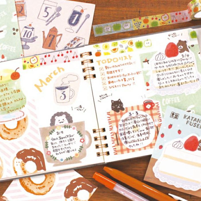 Watashi Biyori: Hedgehog in a Cup Die-Cut Sticky Notes — image 3