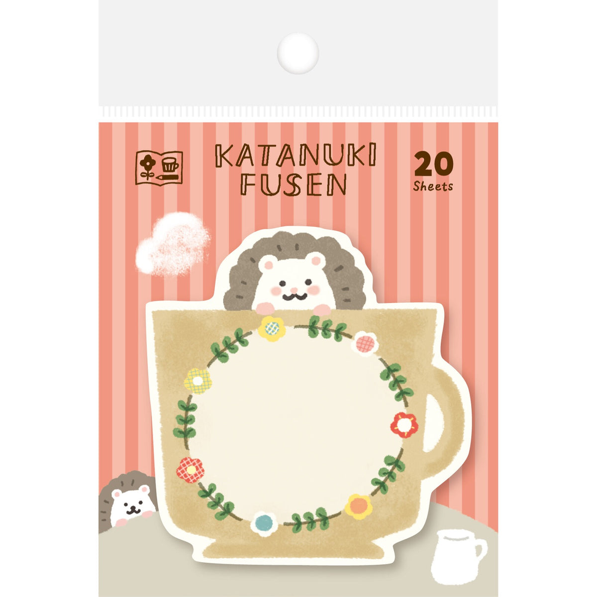 Watashi Biyori: Hedgehog in a Cup Die-Cut Sticky Notes — image 4