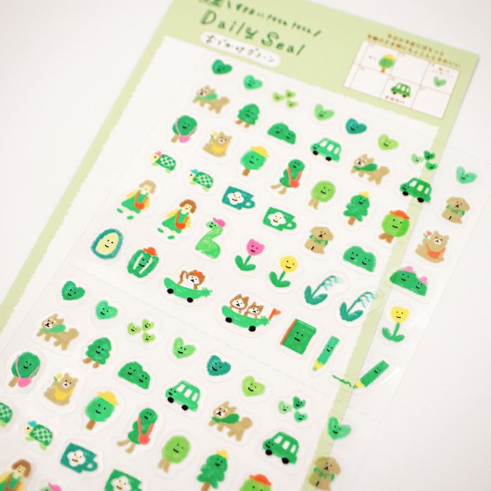 Watashi Biyori Daily Sticker: Outing Green — image 3