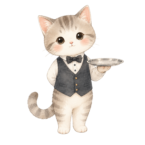A cat butler
