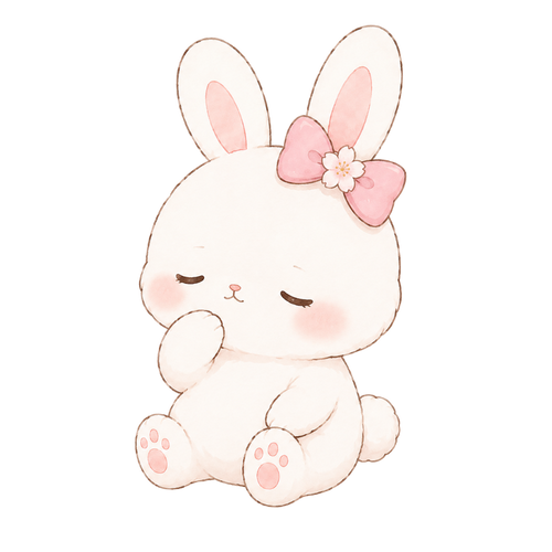 A sleepy rabbit