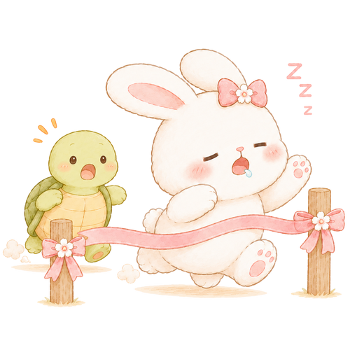 Hare and tortoise reimagined