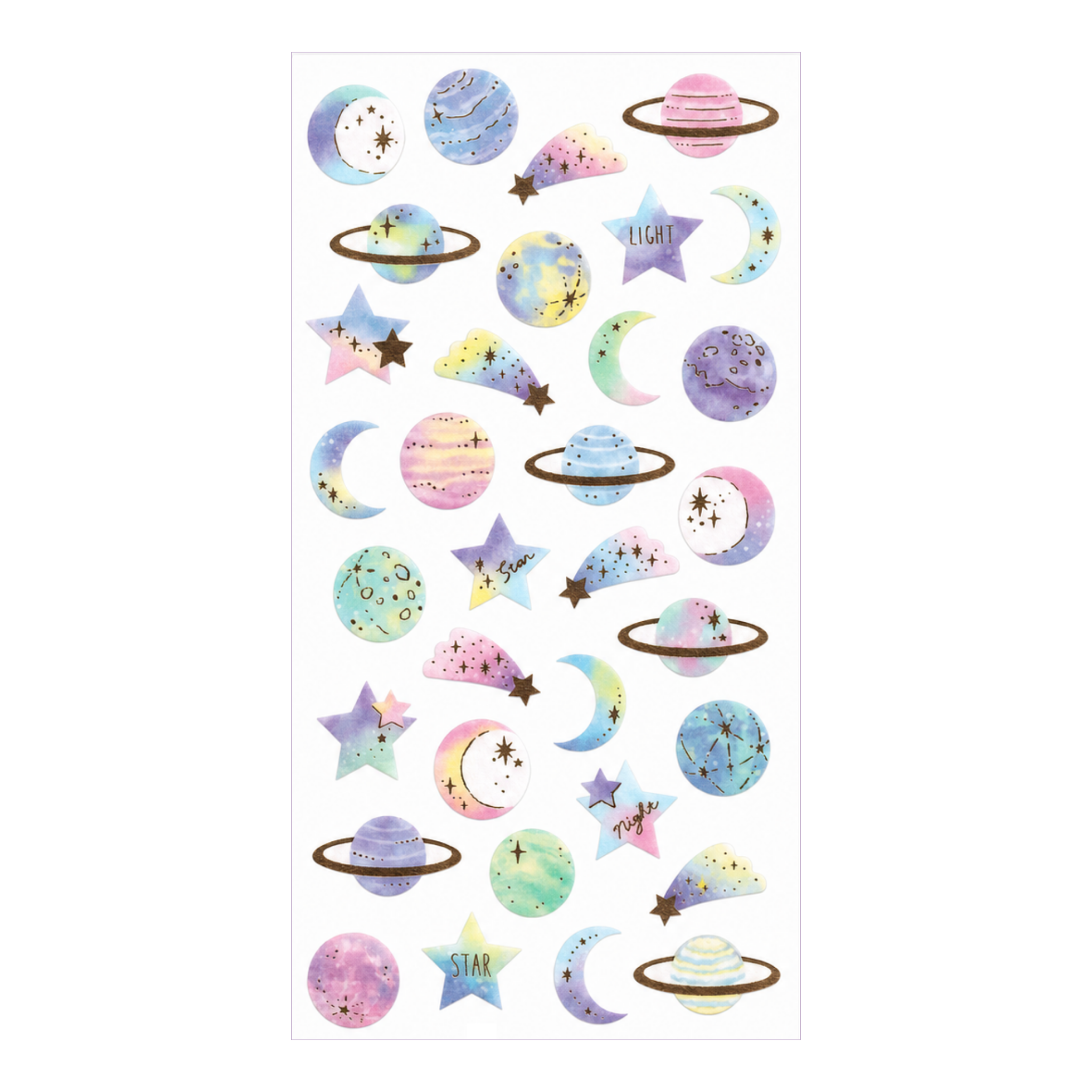 Cherie Couleur Sticker: Planet