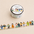Borderless Die-Cut Masking Tape: Girls