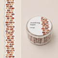 Brick Pattern Die-cut Washi Tape (18 mm)