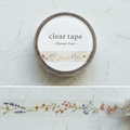 Clear Tape: Flower Line (7 mm)