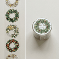 Clear Tape: Wreath (30 mm, Foil-Stamped)