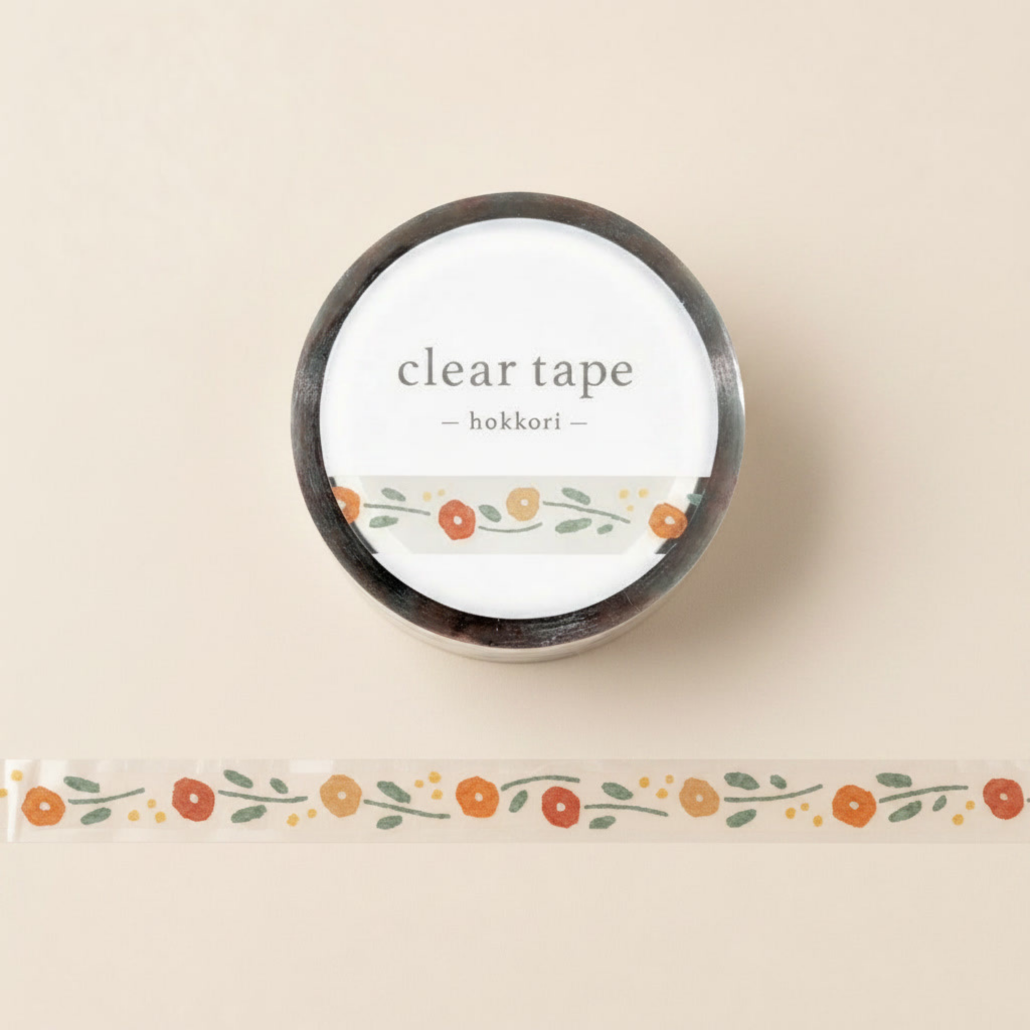 Clear Tape: Hokkori - Flower (7 mm)